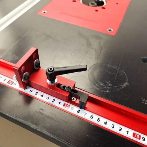 Fixed T Slot Miter Track Stop Locator Sliding Brackets Woodworking Rail Retainer Chute Backing Connector