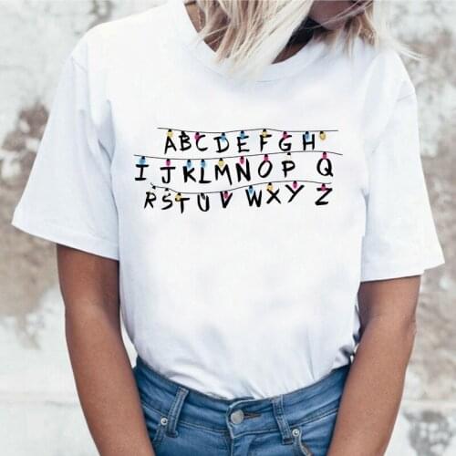 Stranger Things Women T-shirt Eleven Women Casual Top Female Tshirt Harajuku Funny Movie Clothing O-neck Casual Ladies Shirt