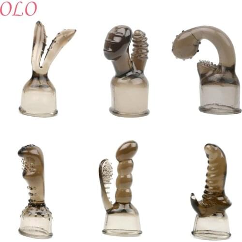 IKOKY 1 Piece AV Rod Head Cap Silicone Magic Wand Attachment Adult Sex Toys for Women G-spot Stimulate Vibrator Accessories