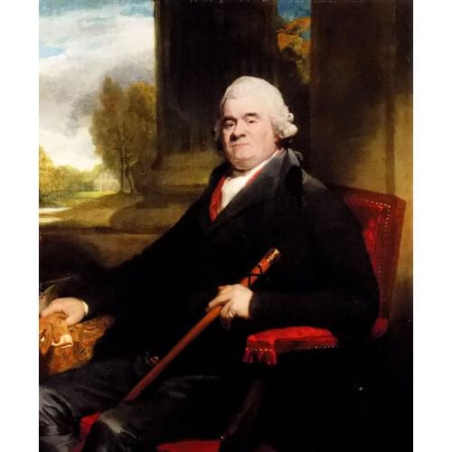 Canvas Oil Painting Portrait Art Picture Portrait of Sir Benjamin Truman in Oil by George Romney Painting for Home Decor