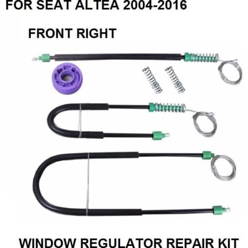 FOR SEAT ALTEA 5P1 XL 5P5/5P8 WINDOW REGULATOR REPAIR KIT FRONT-RIGHT 2004-2016