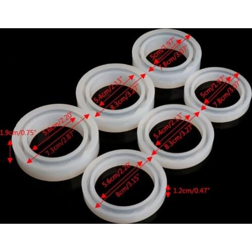 Round Silicone Mold Resin Bracelet Bangle For DIY Jewelry Casting Mould Tools L4ME