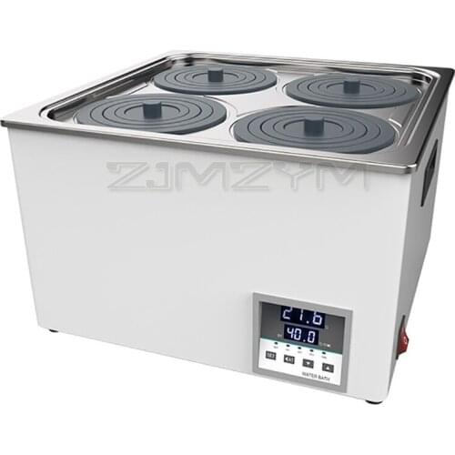 110/220V Laboratory Water Bath Constant Temperature LCD Digital Display Hot Bath Lab Equipment Thermostat Tank 6 4 2 1 Hole