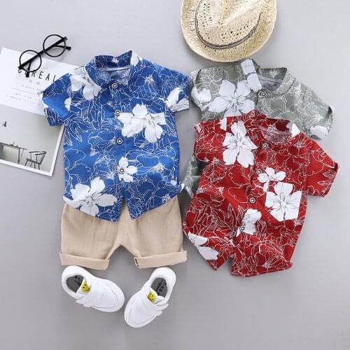 2020 Summer Baby Boy Clothes Set Toddler Suits Kids Boys T-shirt+Short Pants 2pcs Outfits Infant Set Toddler Boys Clothes