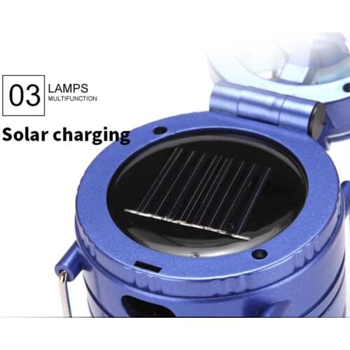 Multifunctional Outdoor Solar Charging Camping Light Colorful Tent Light Emergency Light Small Night Light