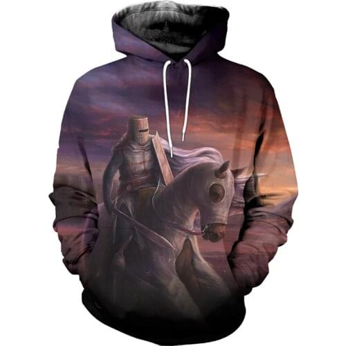 3D printing Paladin series fashion casual Street hip hop zipper Sweatshirt Hoodie