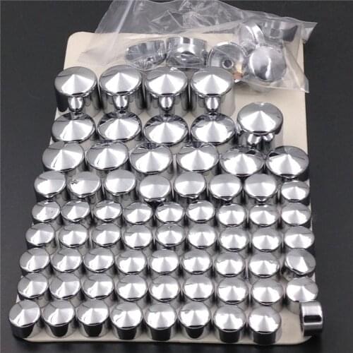 Motorcycle ABS Bolts Toppers Caps Kit Engine Bolts/Transmission Bolts Pack For Harley Davidson Dyna Glide Twin Cam 1991-2013