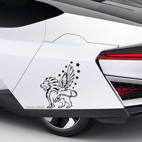 Hot Sale Car Styling Cute Car Sticker With Winged Lion Funny Personalized Interesting Vinyl Decals Graphics Jdm