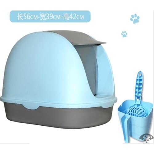 Fully Enclosed Cat Litter Box Enclosure Furniture Cleaning Training Cat Litter Box House Arenero Gato Pet Products BD50CB