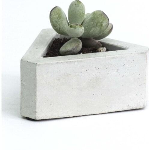 Silicone Molds Triangle Concrete Molds Potting Succulents Plants Cement Planter Mold Flower Multi - Meat Cement 3d Home Decorate