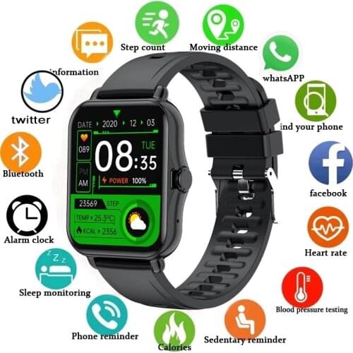 GEJIAN Smart Watch Men Fitness tracker Heart Rate Monitor Bluetooth call Sports Smart Clock Women smartwatch for Android iOS+Box