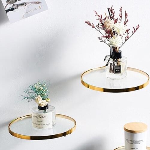 Glass Ledge Home Decor Shelf For Flowers Wall Shelves Decorative Simple Home Decoration Plant Flower Pot Rack Wall Shelf Crafts