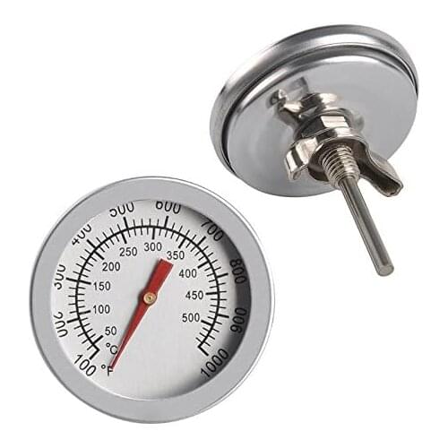 BBQ Thermometer Gauge - Barbecue BBQ Pit Smoker Grill Thermometer High Temp Gauge 1000F Barbecue Kitchen Bakeware Thermomer