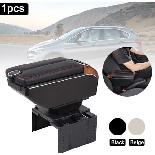 Car Armrest Box Modification Multi-function Adjustable Width Central Hand Organizer Car Universal Storage Box Car Accessories