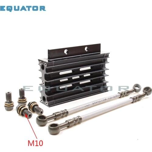 Motorcyel parts CNC Aluminum Alloy Oil Cooler Radiator Kit for 110 125CC PIT DIRT BIKE CRF Monkey Bike ATV Quad