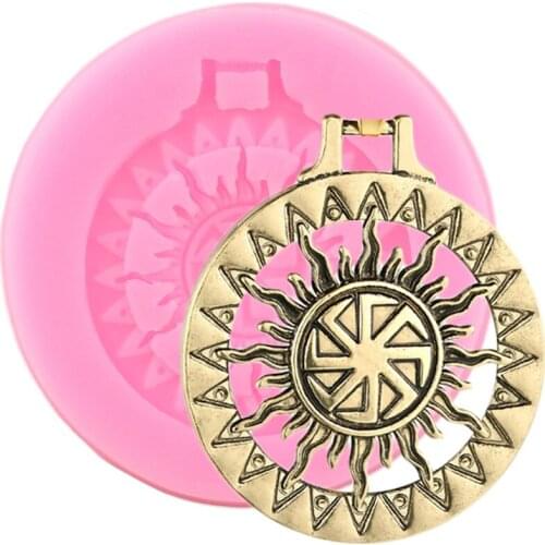 Sun Shape Jewelry Silicone Mold Baby Birthday Cake Decorating Tools Fondant Molds Candy Necklace Clay Chocolate Gumpaste Moulds