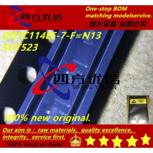 100% new original (100PCS) DDTC114EE-7-F N13 SOT523