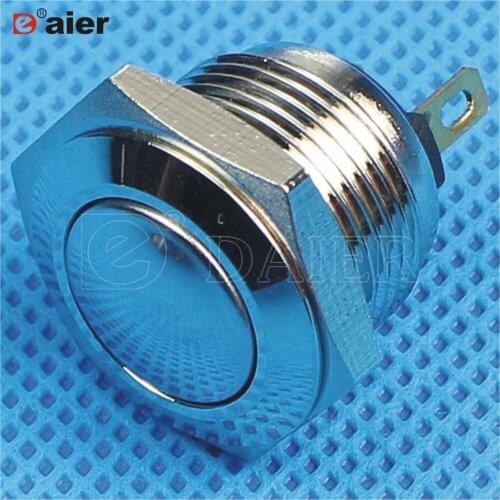 40PCS GQ-16FJ 16mm 12v metal push button switch