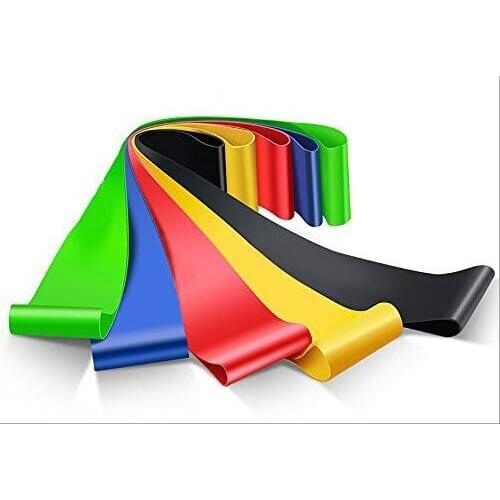 50sets 300pcs/lot Resistance Bands Tube Workout Exercise Elastic Band Fitness Equipment Yoga 500*50*0.35 -1.3MM w 50 Nylon bags