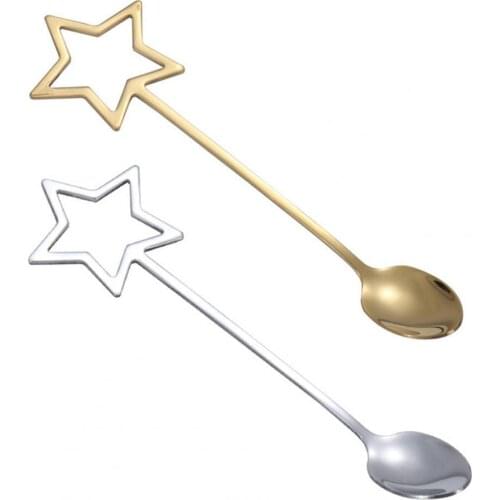 50%HOTStirring Spoon Eco-friendly Heat Resistant 2 Colors Stirring Coffee Spoon Tools for Home