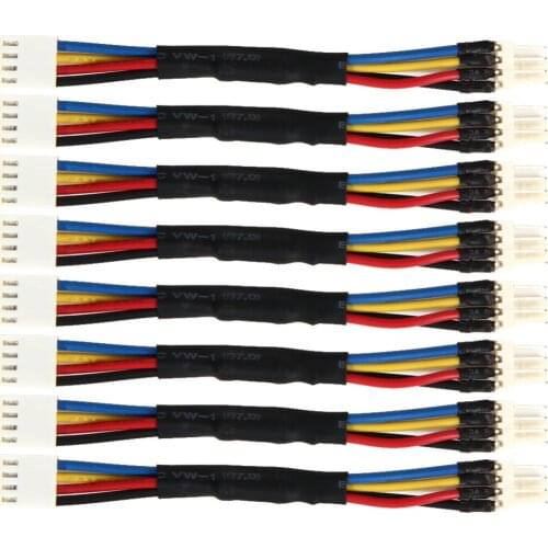 8Pcs/lot Fan Resistor Cables PC Cooling Fan Speed Reduce 4 Pin Power Resistor Male to Female Converter Cable Adapter Promotion