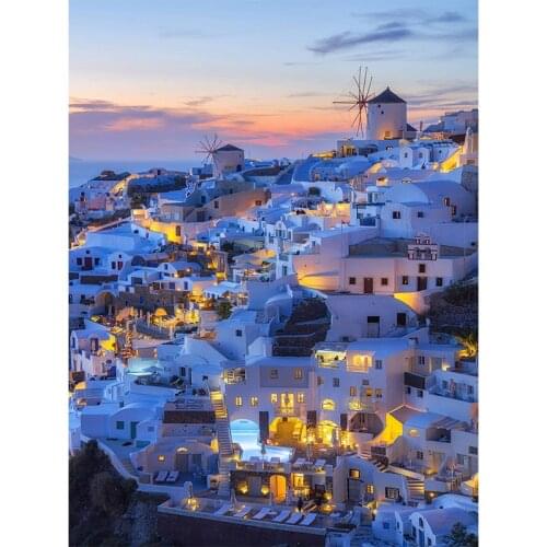 Diy 5D The View of The City Full Square/Round Diamond Painting Cross Stitch Diamond Mosaic Diamond Embroidery Home Decor