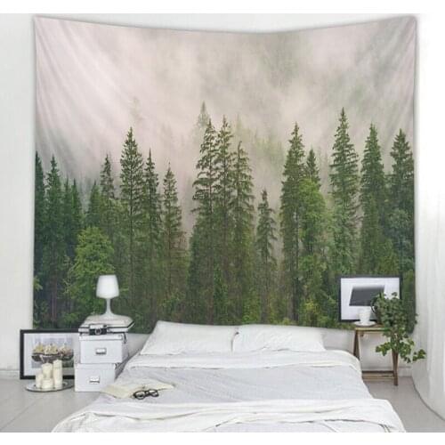 Large forest landscape decoration tapestry hippie bohemian wall tapestry gypsy wall decoration tapestry bedroom wall tapestry