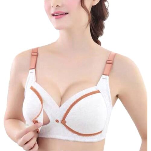 Maternity Nursing Bras Pregnant Breastfeeding Pregnancy Women Underwear Breast Feeding Breathable Cotton Bra