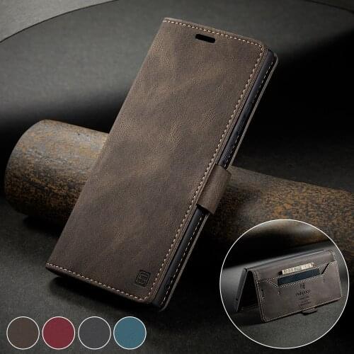 For Samsung Galaxy Note 20 Ultra /Note 20 Retro Pu Leather Stand Flip Wallet Case Magnetic Card Pocket RFID BLOCKING