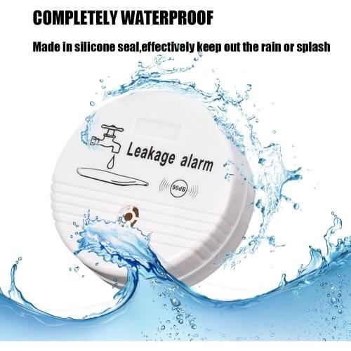 Water Leakage Sensor 85dB Water Level Alarm Battery Powered Water Security System