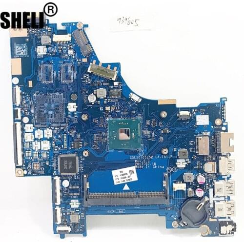 For HP 15 15-BS Series 15q-bu001TU 15q-bu017TU 939605-601 939605-001 UMA CelN3060 CSL50/CSL52 LA-E811P Laptop Motherboard Tested