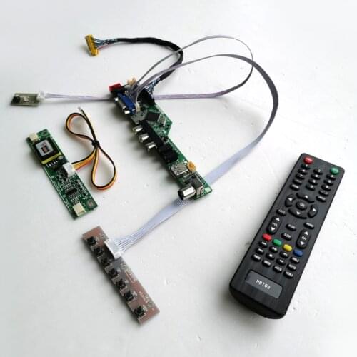 For M200O1-L02/L03/L06 T.V56 drive card board VGA USB AV RF LCD panel monitor keyboard+Remote+Inverter LVDS 2CCFL 30Pin Kit