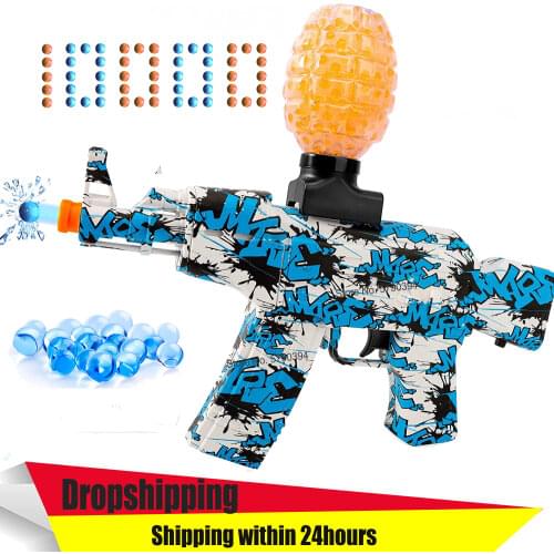AKM-47 Electric Gel Water Ball Toy Gun Blaster Pistol Weapon CS Fighting Outdoor Game for Children Adult