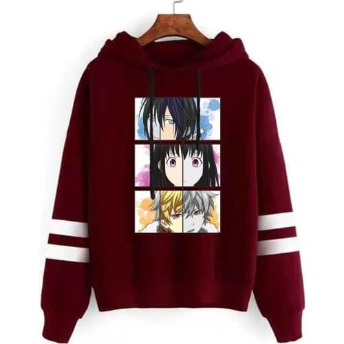 Noragami Yato Hoodies Unisex Loose Casual Long Sleeve Top Harajuku Style Printing Hoodies