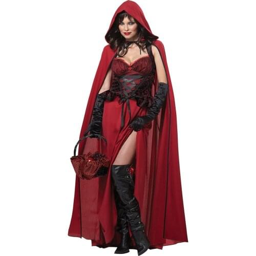 Adult Little Red Riding Hood Costume Halloween Adult Cosplay Dress Fancy Dress For Party 88933