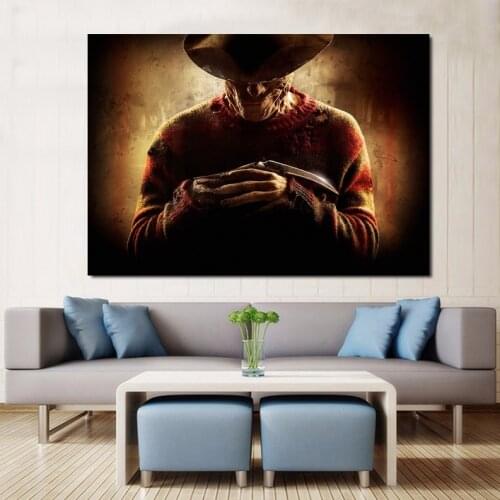 MT3001 Freddy Krueger Horror Classic Movie Poster Painting Art Poster Print Canvas Home Decor Picture Wall Print