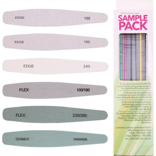 CHNRMJL 6Pcs/set Professional 100/180 Grinding Nail Art File Sanding Sponge Buffer Block For Nails Polish Manicure Pedicure Tool