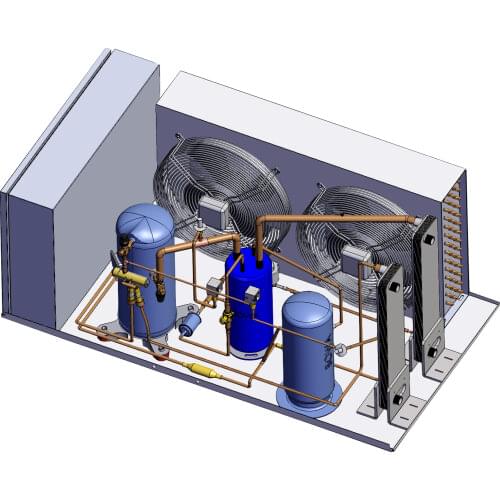 4.5HP air cooled water chiller utilize a closed loop refrigeration circuit to cool water or a water/glycol mixtures