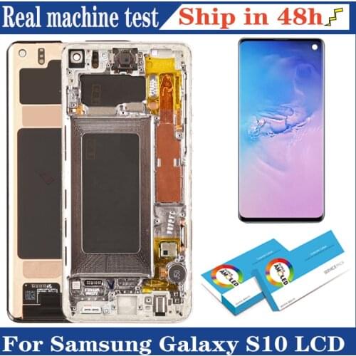 Original Display for Samsung Galaxy S10 LCD Display Screen Touch Digitizer Assembly Samsung Galaxy 10 Repair Part LCD
