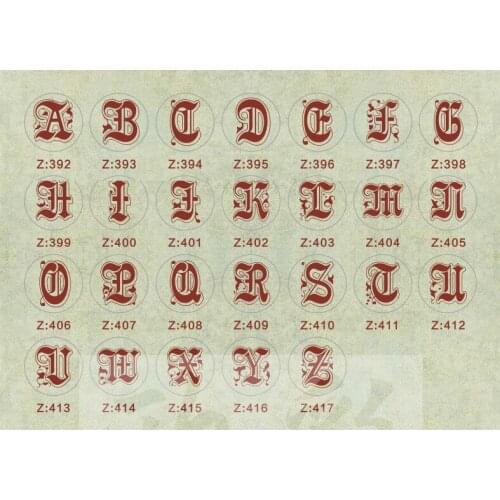 Wax Seal Copper head Curlicue Vintage 26 Letters DIY Scrapbooking Vintage wax sealing stamp invitation/envelop gift seal 111