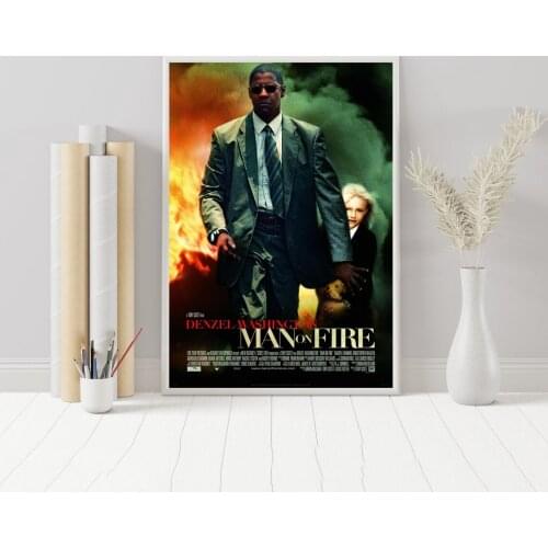 Man on Fire Movie Poster Wall Painting Home Decoration ( No Frame )