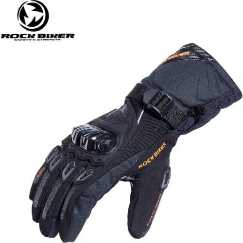 ROCK BIKER moto Cruz guantes dedo completo hombres 2018 a prueba de viento impermeable moto rcycle moto de carreras de caballo g