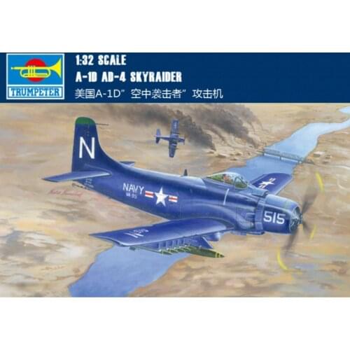 Trumpeter 02252 1/32 Plane American A-1D AD-4 Skyraider Fighter Bomber Model TH06887-SMT6