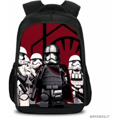 16 inch Star Wars School Bags Force Darth Vader Boy Girls Children Students Primary Mochila Back to School Gift