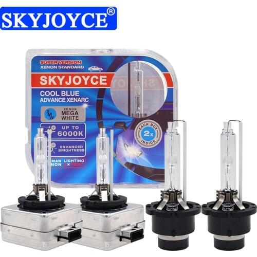 SKYJOYCE 2PCS Super Bright Car Headlights D1S D2S D3S D4S Xenon HID Bulb 35W 55W Auto Headlamps 4300K 5000K 6000K 8000K 10000K