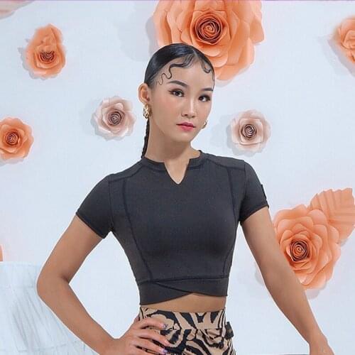 Latin Dance Top Sexy Women Dance Costume ChaCha Samba Tango Ladies Latin Dance Competition Performance Practice Clothes SL5041