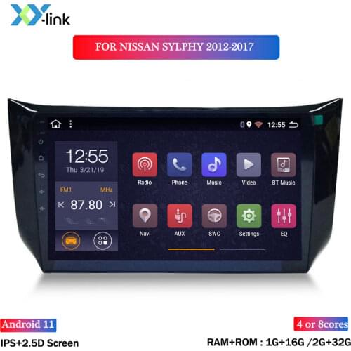 10.1 inch Android car multimedia dvd player For Nissan sylphy 2012 - 2017 radio gps navigation system audio accessories 2 din