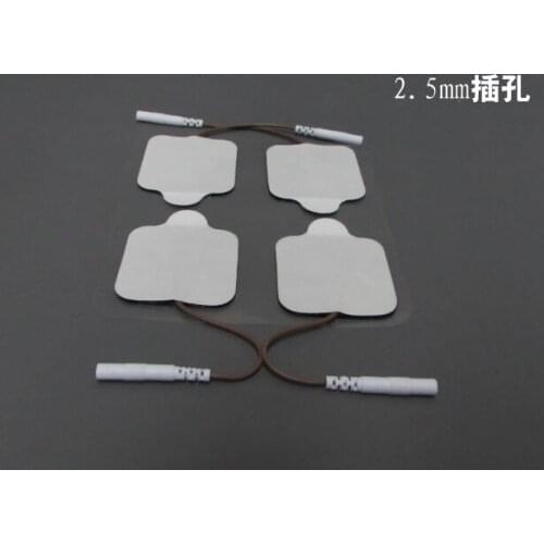 20pcs/lot 2.5mm hole Mingkang muscle body massage excited MK-A non-woven fabric with electrode self-adhesive patch 4x4cm pads