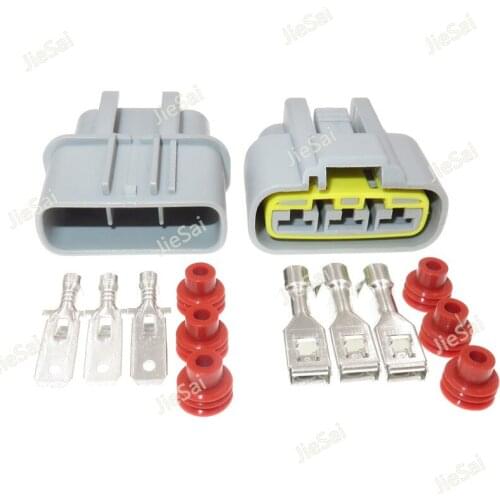 3 Pin Waterproof Female Male Connector Automotive Electrical Sealed Plug Auto Fan Cable Socket
