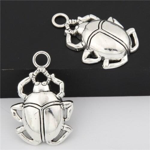 5pcs Charms Alloy Silver Color Cicada Pendants Jewelry Making Accessories For DIY Choker Necklace Handmade A2890